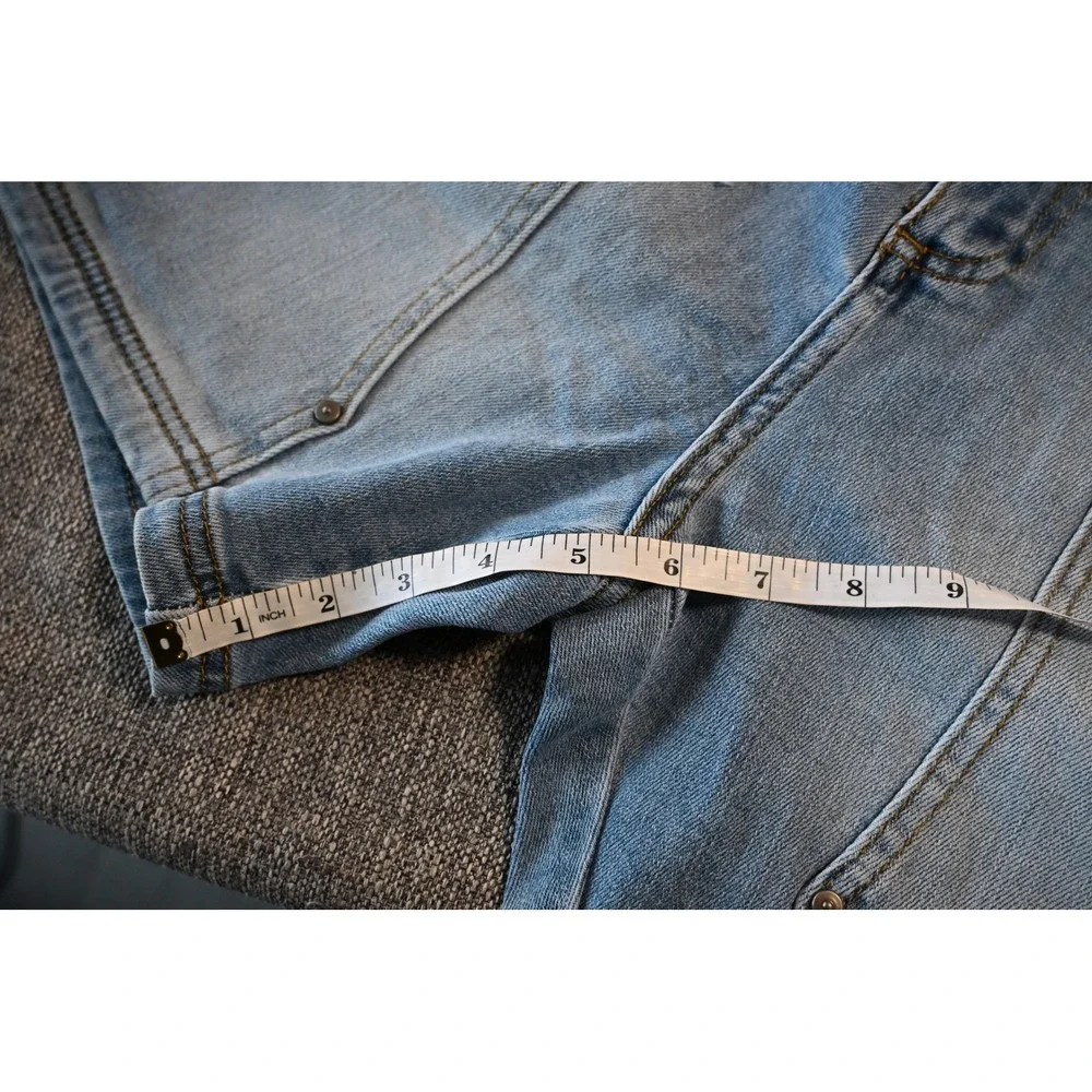 Men's Light Blue Denim Utility Shorts - Picture 8 of 8